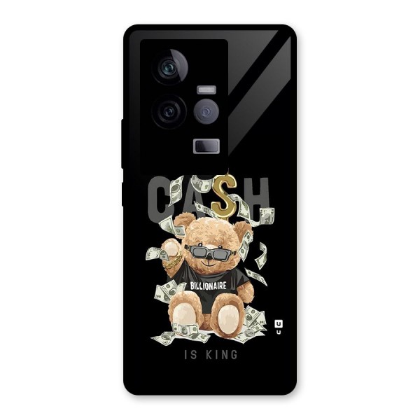 Billionaire Teddy Glass Back Case for Vivo iQOO 11 5G