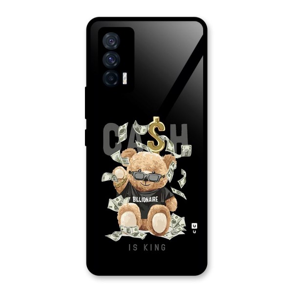 Billionaire Teddy Glass Back Case for Vivo iQOO 7 5G