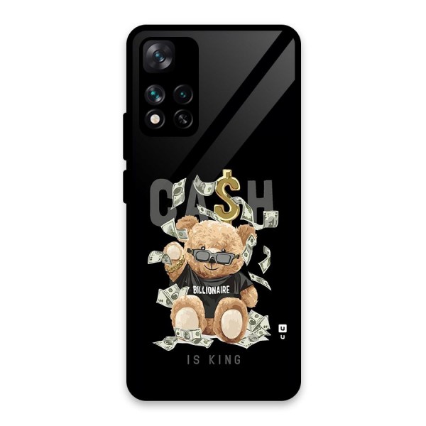 Billionaire Teddy Glass Back Case for Xiaomi 11i HyperCharge 5G