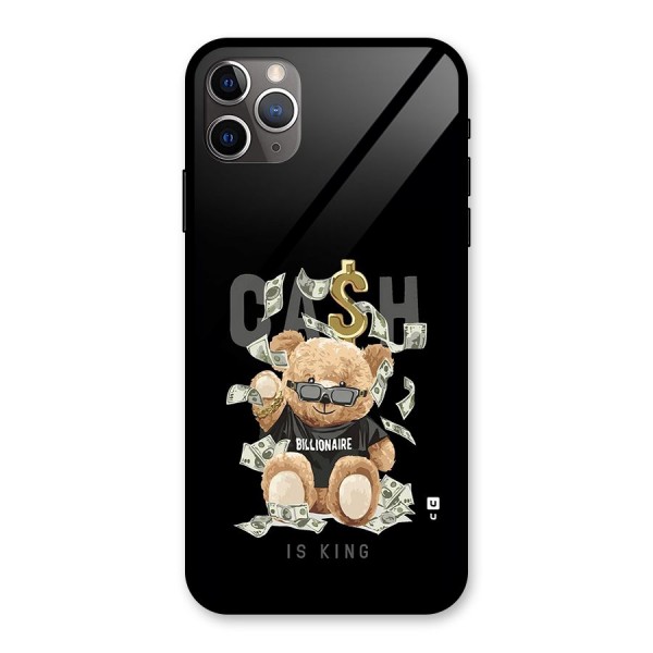 Billionaire Teddy Glass Back Case for iPhone 11 Pro Max