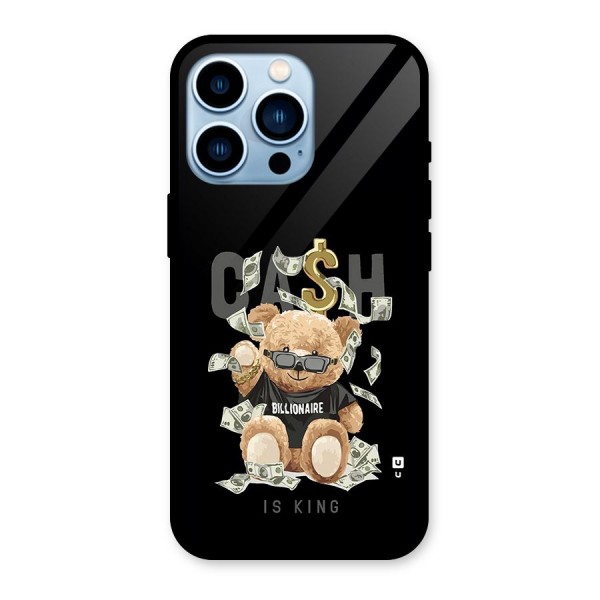 Billionaire Teddy Glass Back Case for iPhone 13 Pro