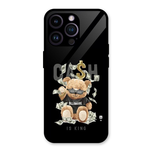 Billionaire Teddy Glass Back Case for iPhone 14 Pro Max