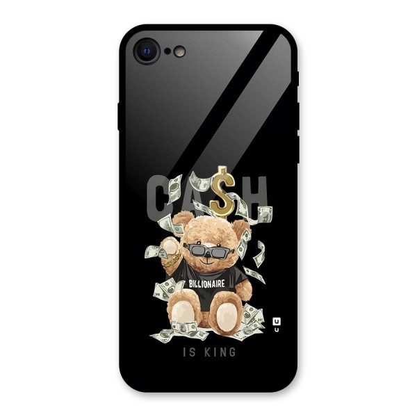 Billionaire Teddy Glass Back Case for iPhone 8