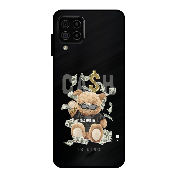 Billionaire Teddy Metal Back Case for Galaxy A22 4G