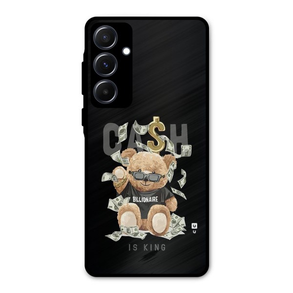 Billionaire Teddy Metal Back Case for Galaxy A55