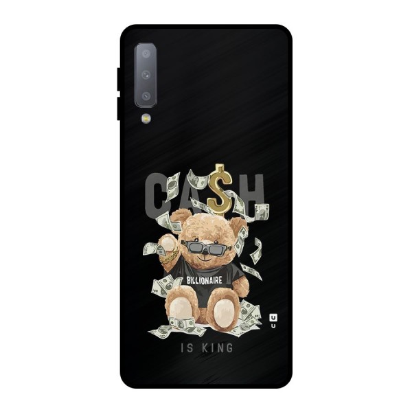 Billionaire Teddy Metal Back Case for Galaxy A7 (2018)