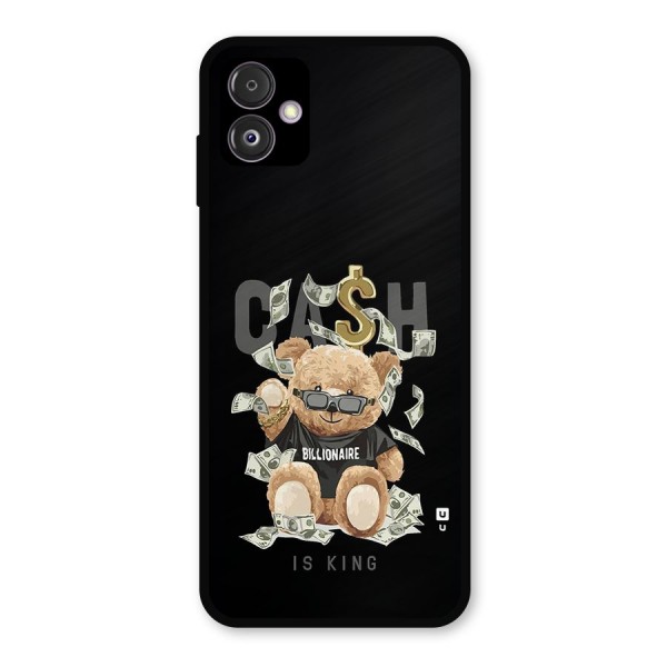 Billionaire Teddy Metal Back Case for Galaxy F14