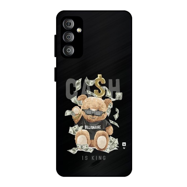 Billionaire Teddy Metal Back Case for Galaxy F23