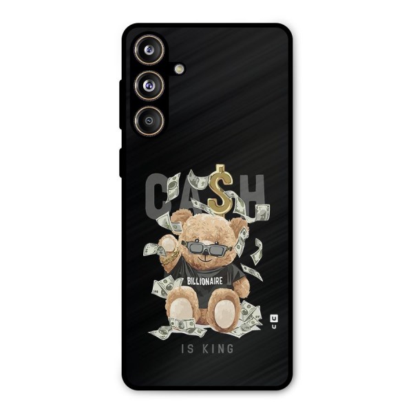 Billionaire Teddy Metal Back Case for Galaxy F55