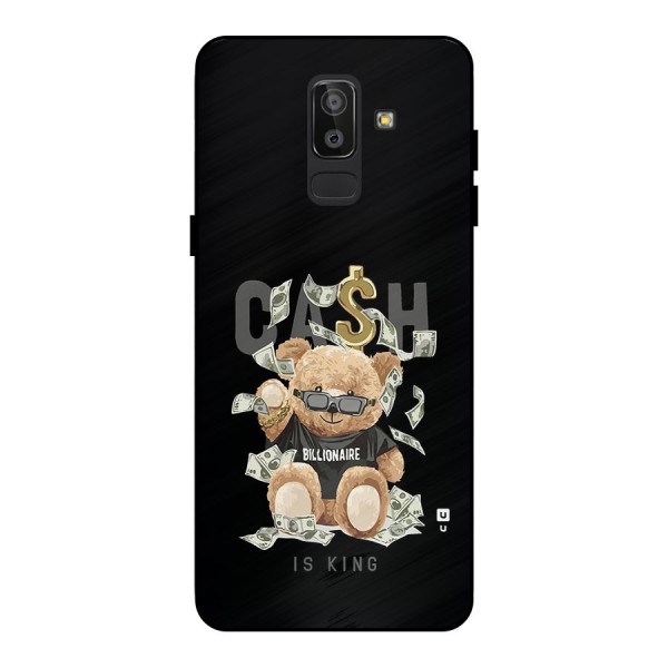 Billionaire Teddy Metal Back Case for Galaxy J8