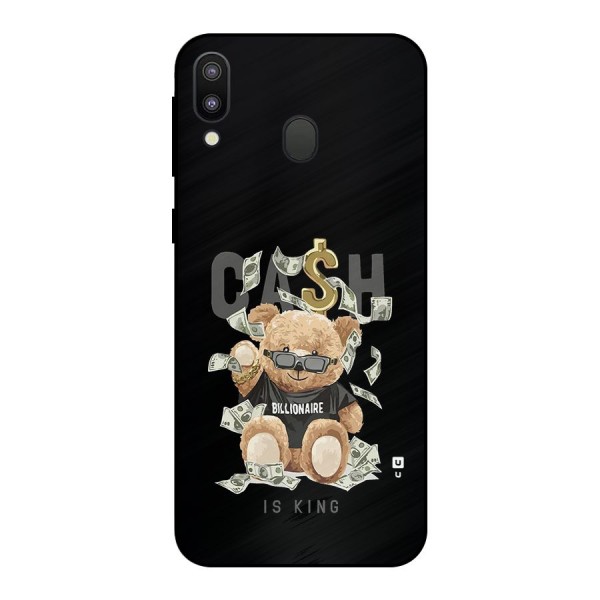 Billionaire Teddy Metal Back Case for Galaxy M20