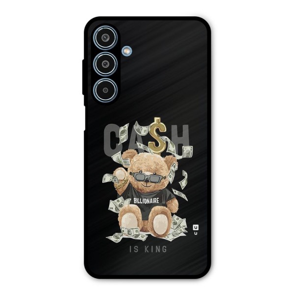 Billionaire Teddy Metal Back Case for Galaxy M35