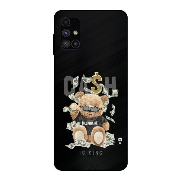 Billionaire Teddy Metal Back Case for Galaxy M51