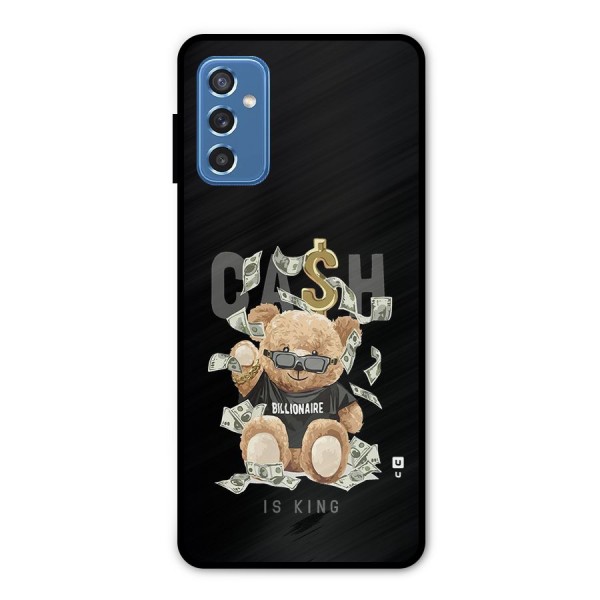 Billionaire Teddy Metal Back Case for Galaxy M52 5G