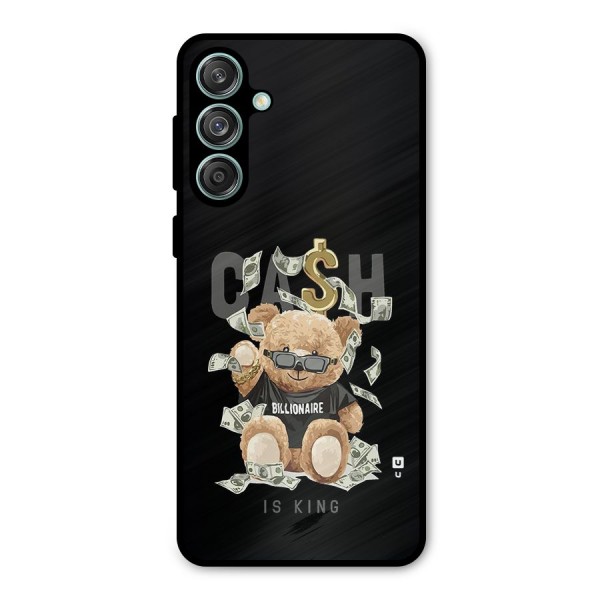 Billionaire Teddy Metal Back Case for Galaxy M55 5G