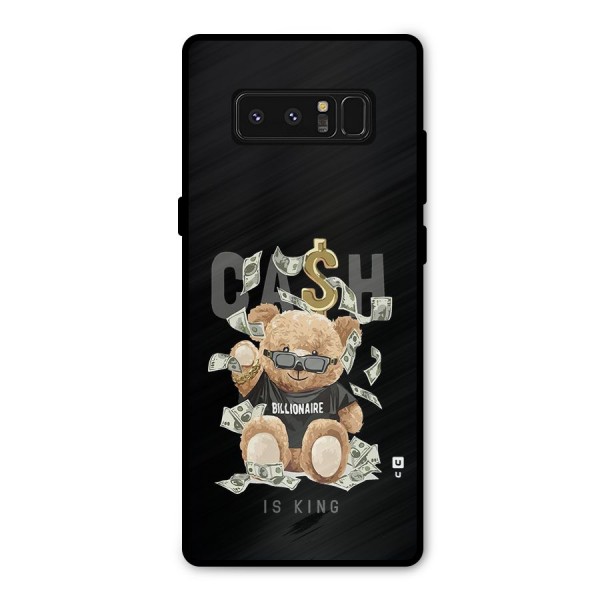 Billionaire Teddy Metal Back Case for Galaxy Note 8