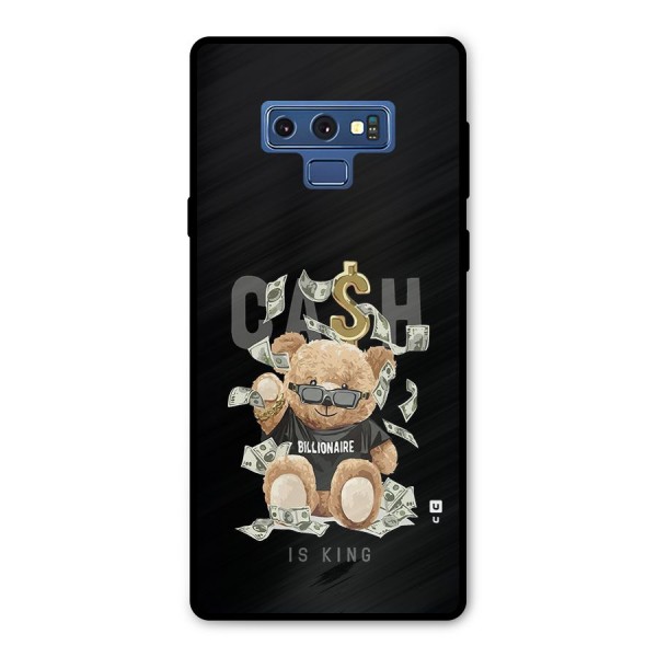 Billionaire Teddy Metal Back Case for Galaxy Note 9