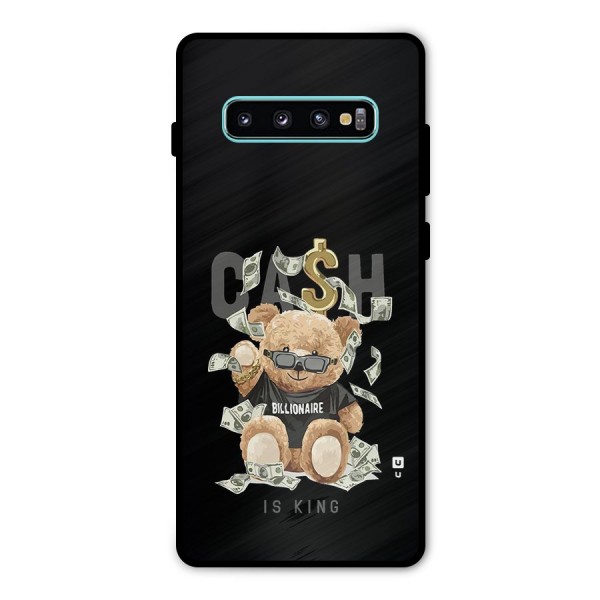 Billionaire Teddy Metal Back Case for Galaxy S10 Plus