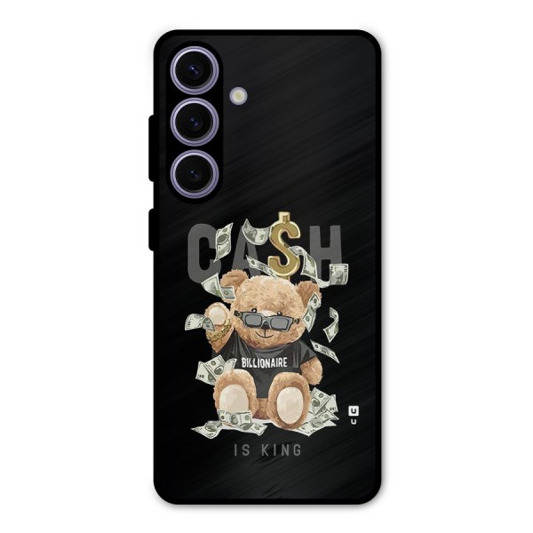 Billionaire Teddy Metal Back Case for Galaxy S24