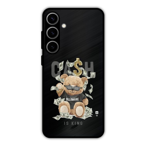 Billionaire Teddy Metal Back Case for Galaxy S24 Plus