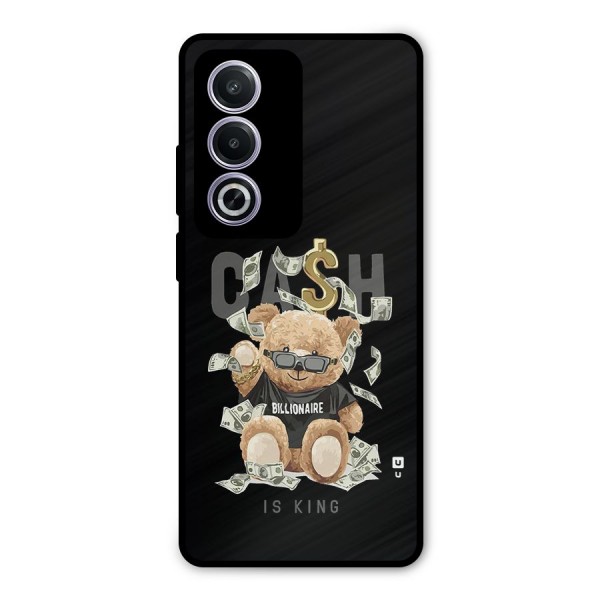 Billionaire Teddy Metal Back Case for Oppo A3 Pro