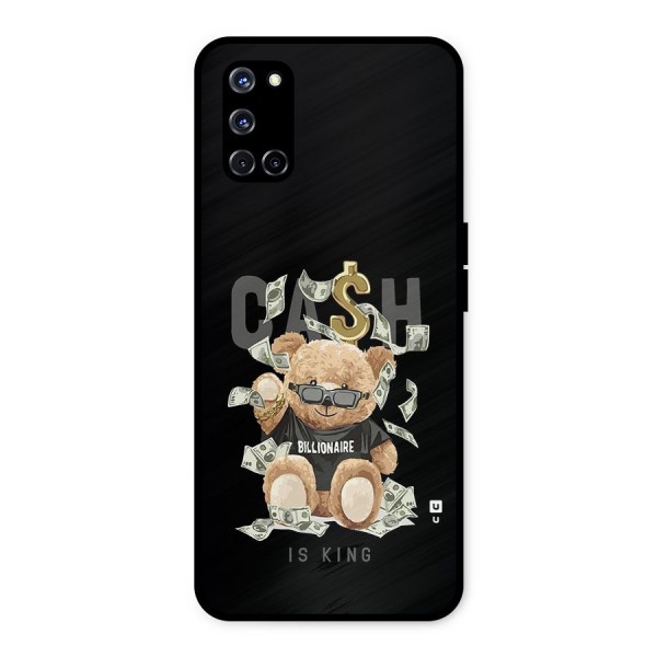 Billionaire Teddy Metal Back Case for Oppo A52