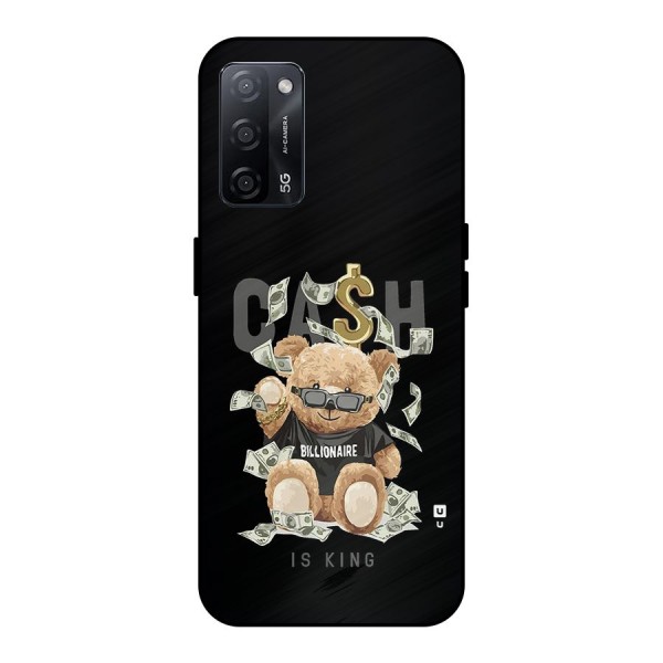 Billionaire Teddy Metal Back Case for Oppo A53s 5G