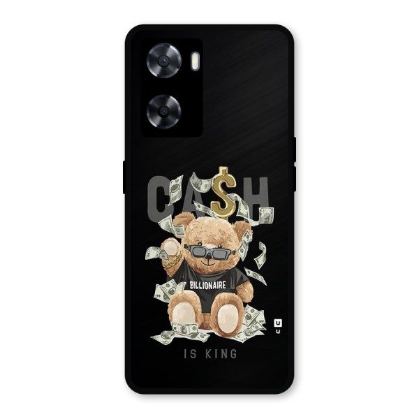 Billionaire Teddy Metal Back Case for Oppo A57 2022