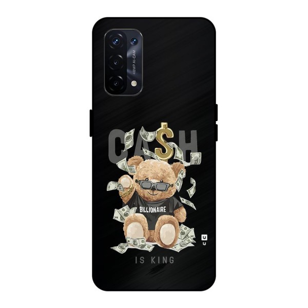 Billionaire Teddy Metal Back Case for Oppo A74 5G