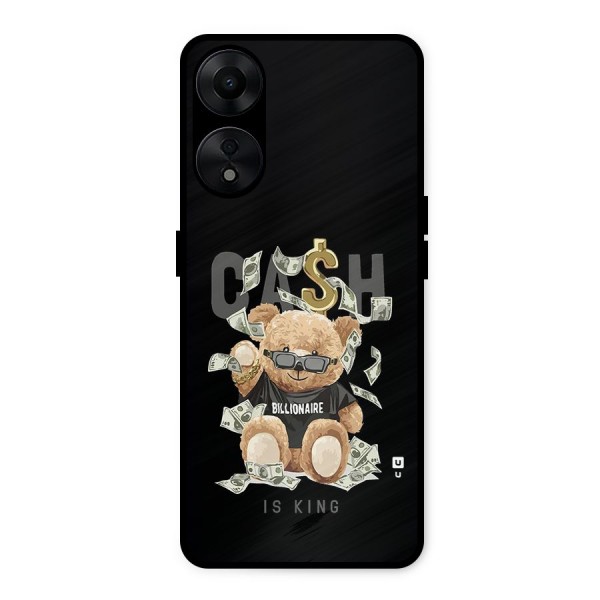 Billionaire Teddy Metal Back Case for Oppo A78 5G