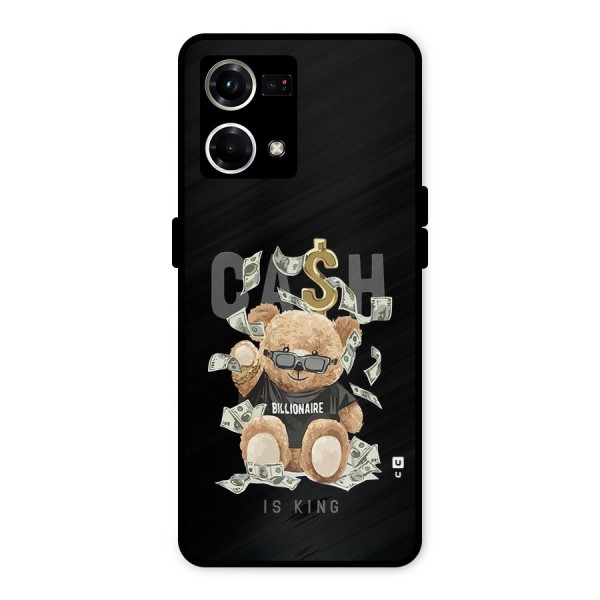 Billionaire Teddy Metal Back Case for Oppo F21s Pro 4G