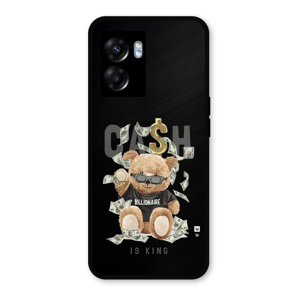 Billionaire Teddy Metal Back Case for Oppo K10 (5G)