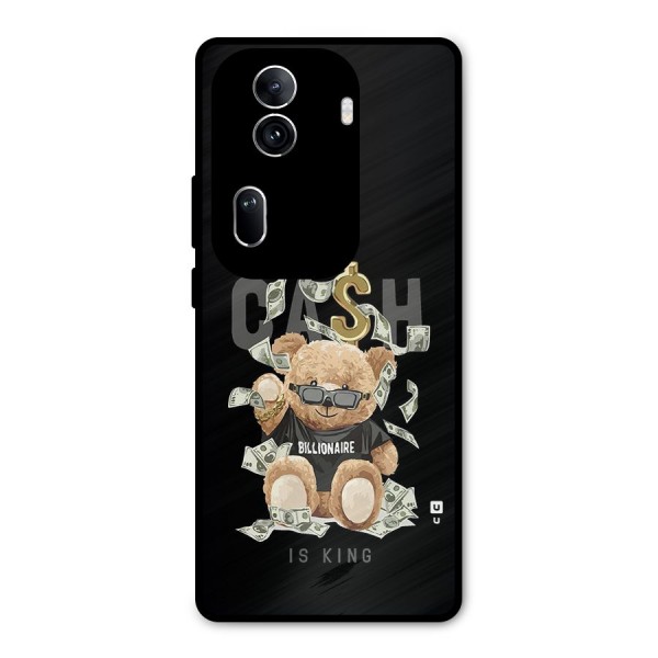 Billionaire Teddy Metal Back Case for Oppo Reno11 Pro 5G