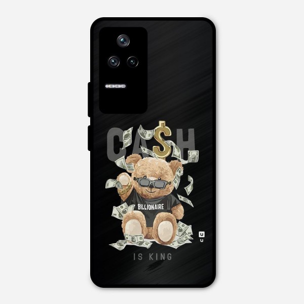 Billionaire Teddy Metal Back Case for Poco F4 5G