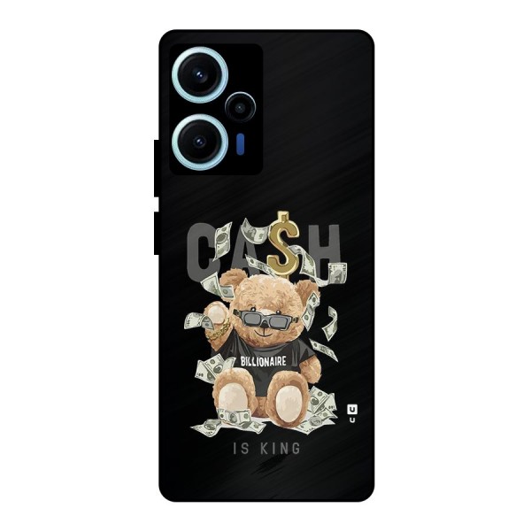 Billionaire Teddy Metal Back Case for Poco F5