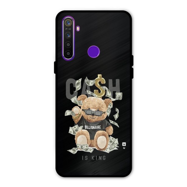 Billionaire Teddy Metal Back Case for Realme 5