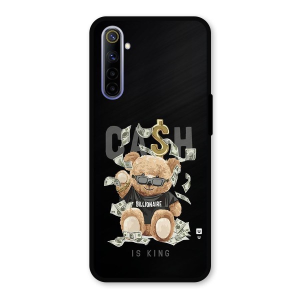 Billionaire Teddy Metal Back Case for Realme 6i