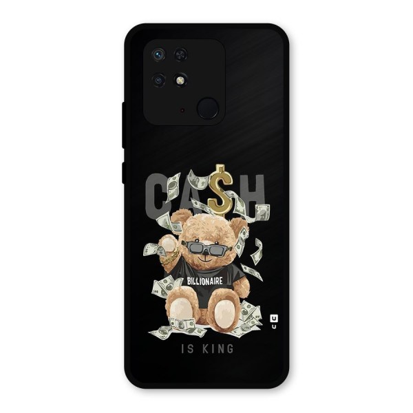 Billionaire Teddy Metal Back Case for Redmi 10