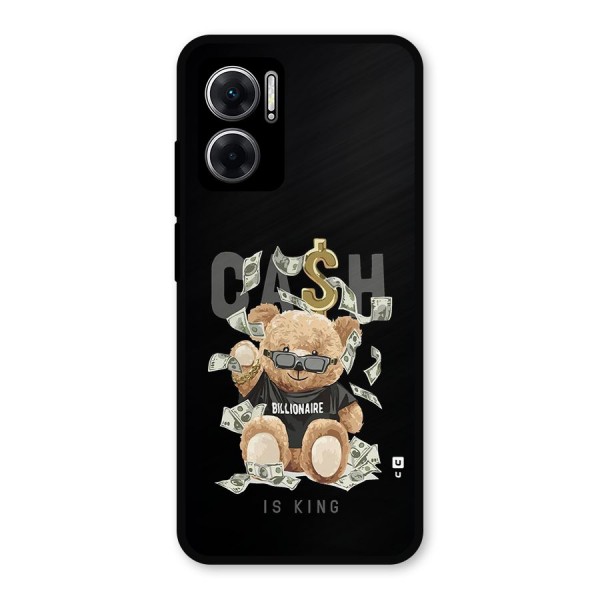 Billionaire Teddy Metal Back Case for Redmi 11 Prime 5G