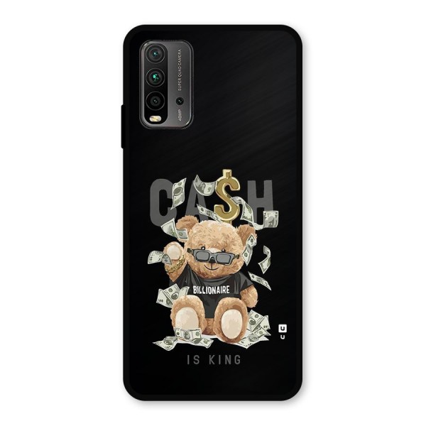 Billionaire Teddy Metal Back Case for Redmi 9 Power