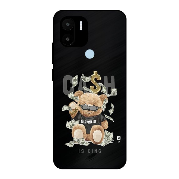 Billionaire Teddy Metal Back Case for Redmi A1 Plus