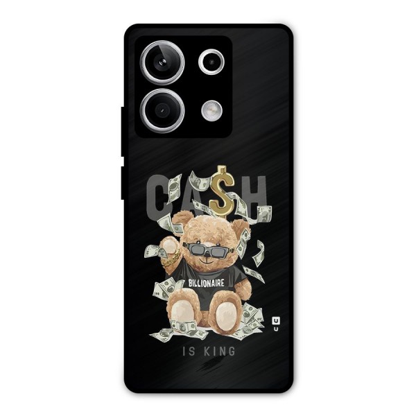 Billionaire Teddy Metal Back Case for Redmi Note 13 5G