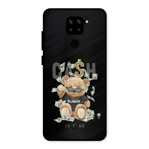 Billionaire Teddy Metal Back Case for Redmi Note 9