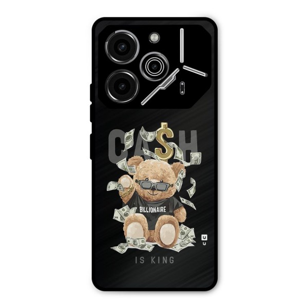 Billionaire Teddy Metal Back Case for Tecno Pova 6 Pro