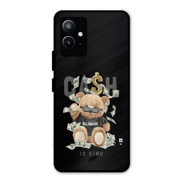 Billionaire Teddy Metal Back Case for Vivo T1 5G