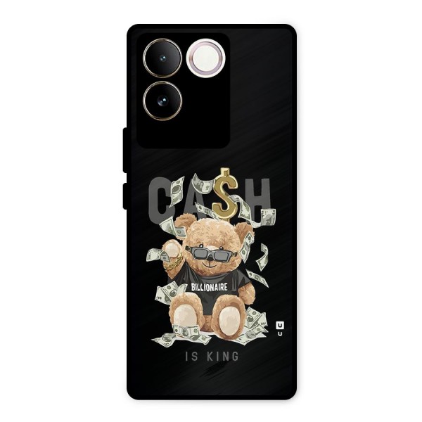 Billionaire Teddy Metal Back Case for Vivo T2 Pro