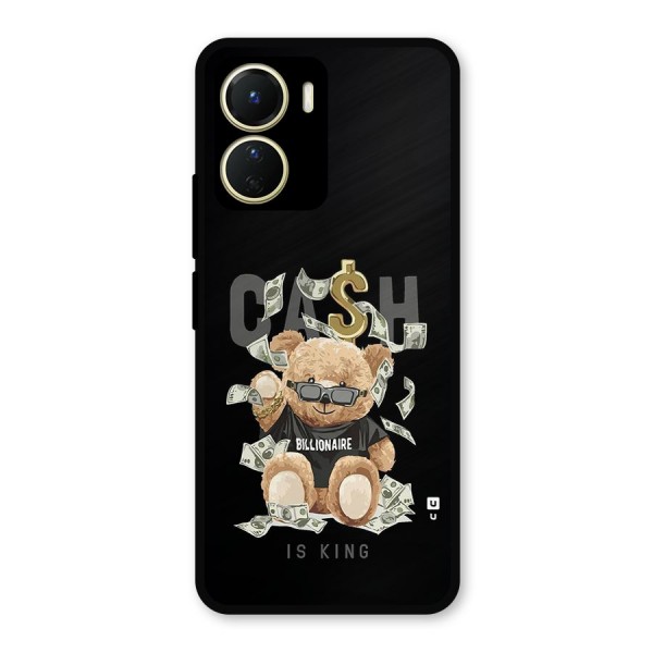 Billionaire Teddy Metal Back Case for Vivo T2x