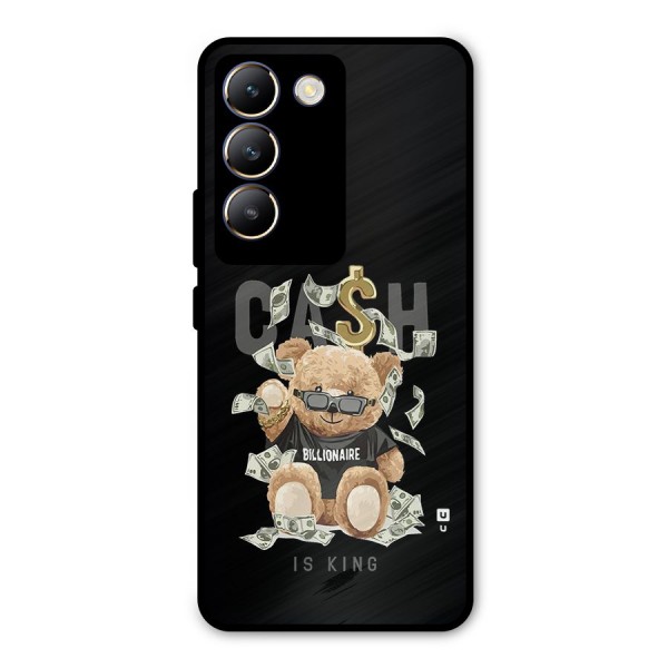 Billionaire Teddy Metal Back Case for Vivo T3 5G