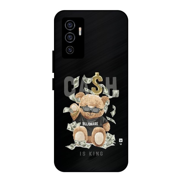 Billionaire Teddy Metal Back Case for Vivo V23e