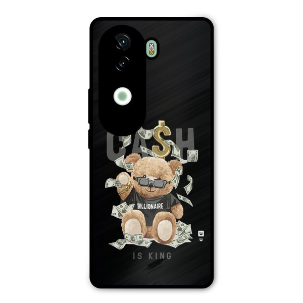 Billionaire Teddy Metal Back Case for Vivo V40e